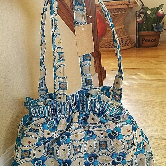 Margaret's Handbags - Embroided Handbag Margaret's beads ethnic unique